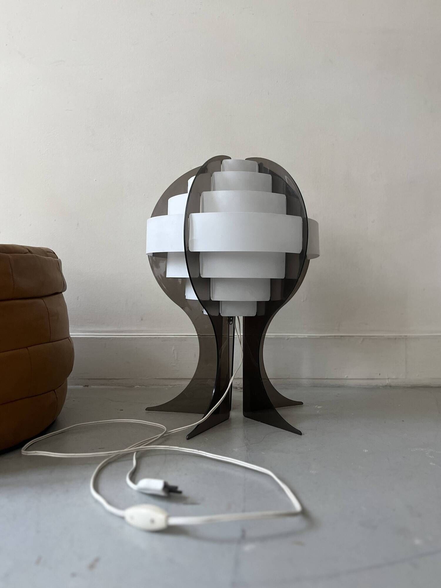 Space age design lamp in plexiglass by Flemming Brylle and Preben Jacobsen, Denmark 1960s