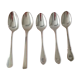 5 silver-plated hotel spoons