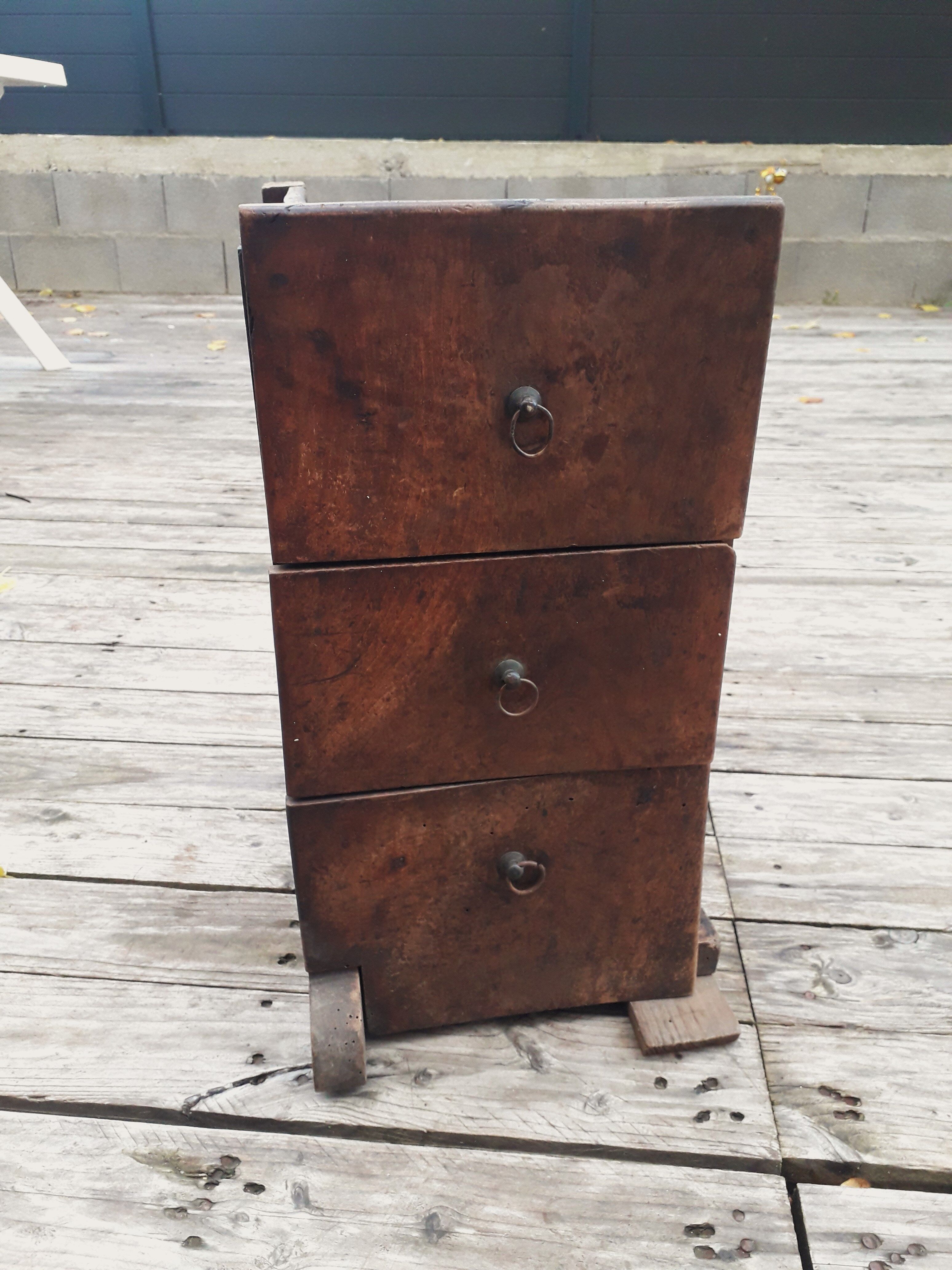 Craft furniture - 3 drawers - handmade - 1940