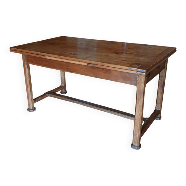 Table de ferme en orme à rallonges 6/10 personnes