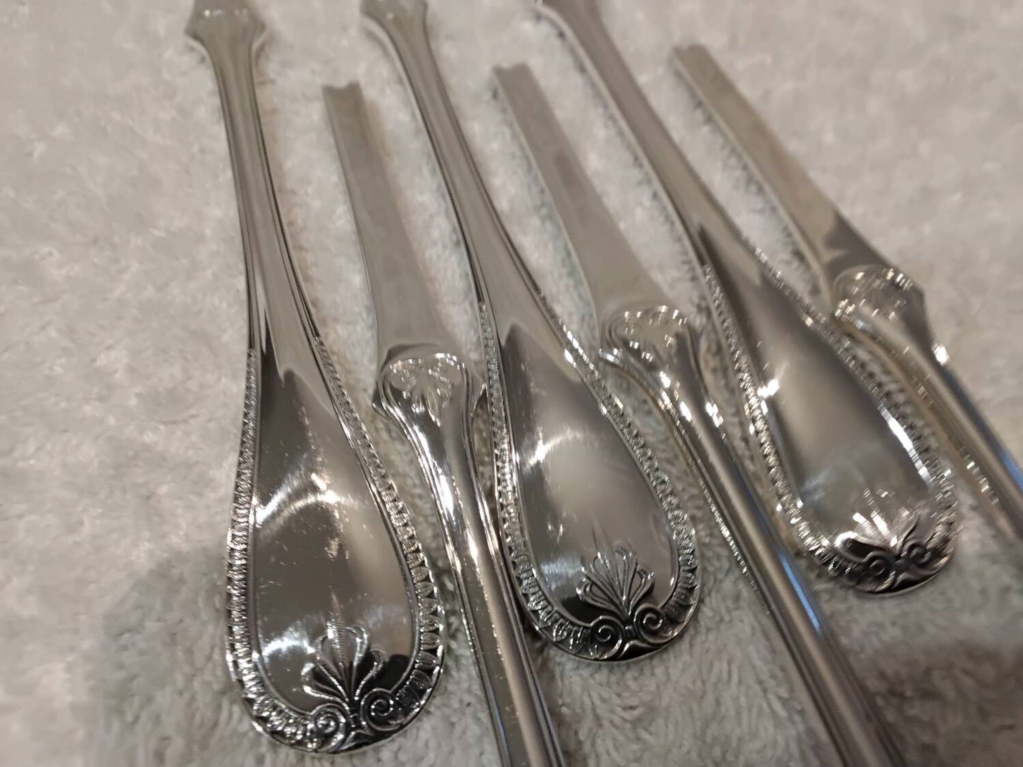 6 silver-plated metal lobster picks by Christofle Malmaison, 18cm