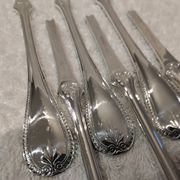 6 silver-plated metal lobster picks by Christofle Malmaison, 18cm