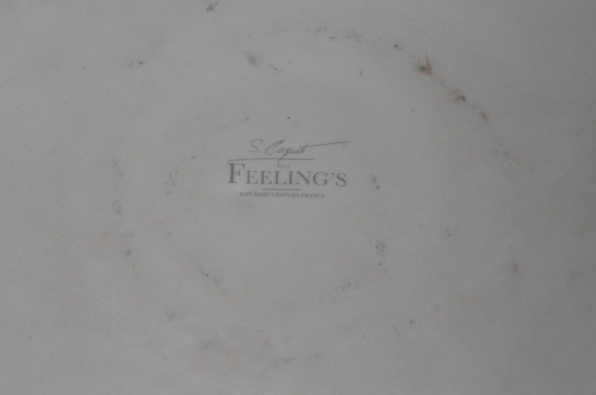 Ensemble de 7 pièces sculpturales Sylvie Coquet pour Feeling’s, Limoges