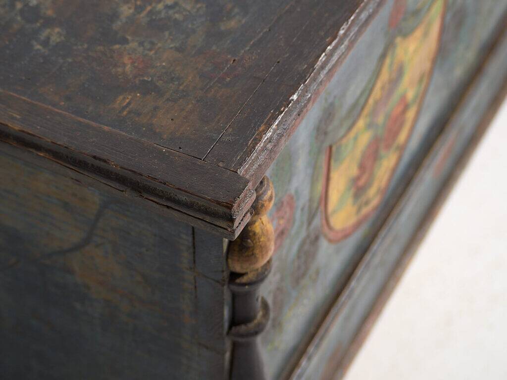 Old hand-painted mallet – Central Europe (circa 1850)