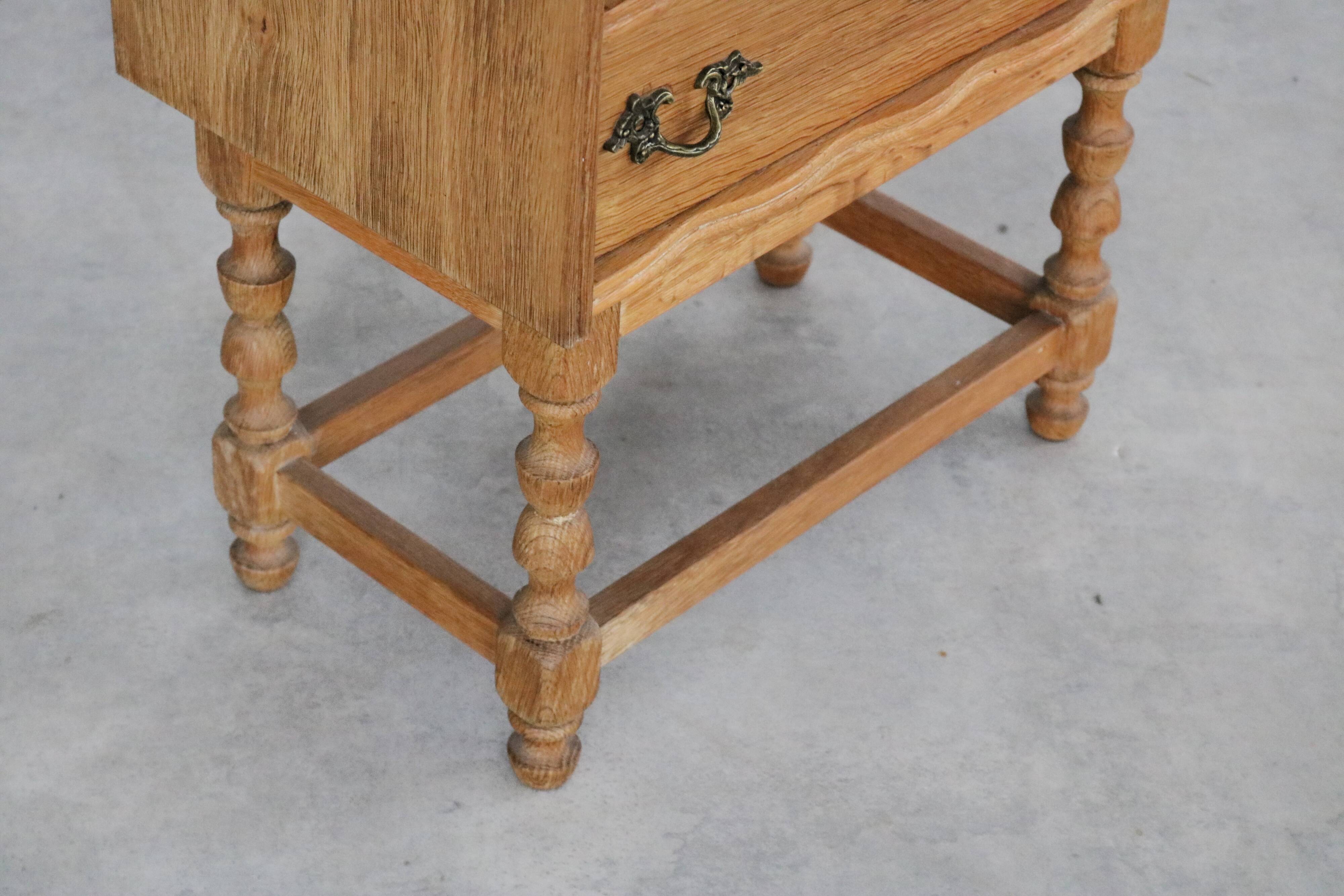 Brutalist bedside table | cabinet | 1960s | Danish