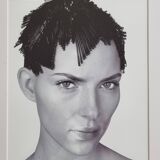 Fashion photography, portrait, Petra Bernardi, framed under glass, 32 x 41 cm