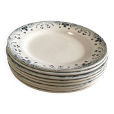 8 assiettes modèle Marocain en Terre de fer - manufacture française