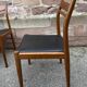 6 vintage Danish Scandinavian style chairs from the 1970s