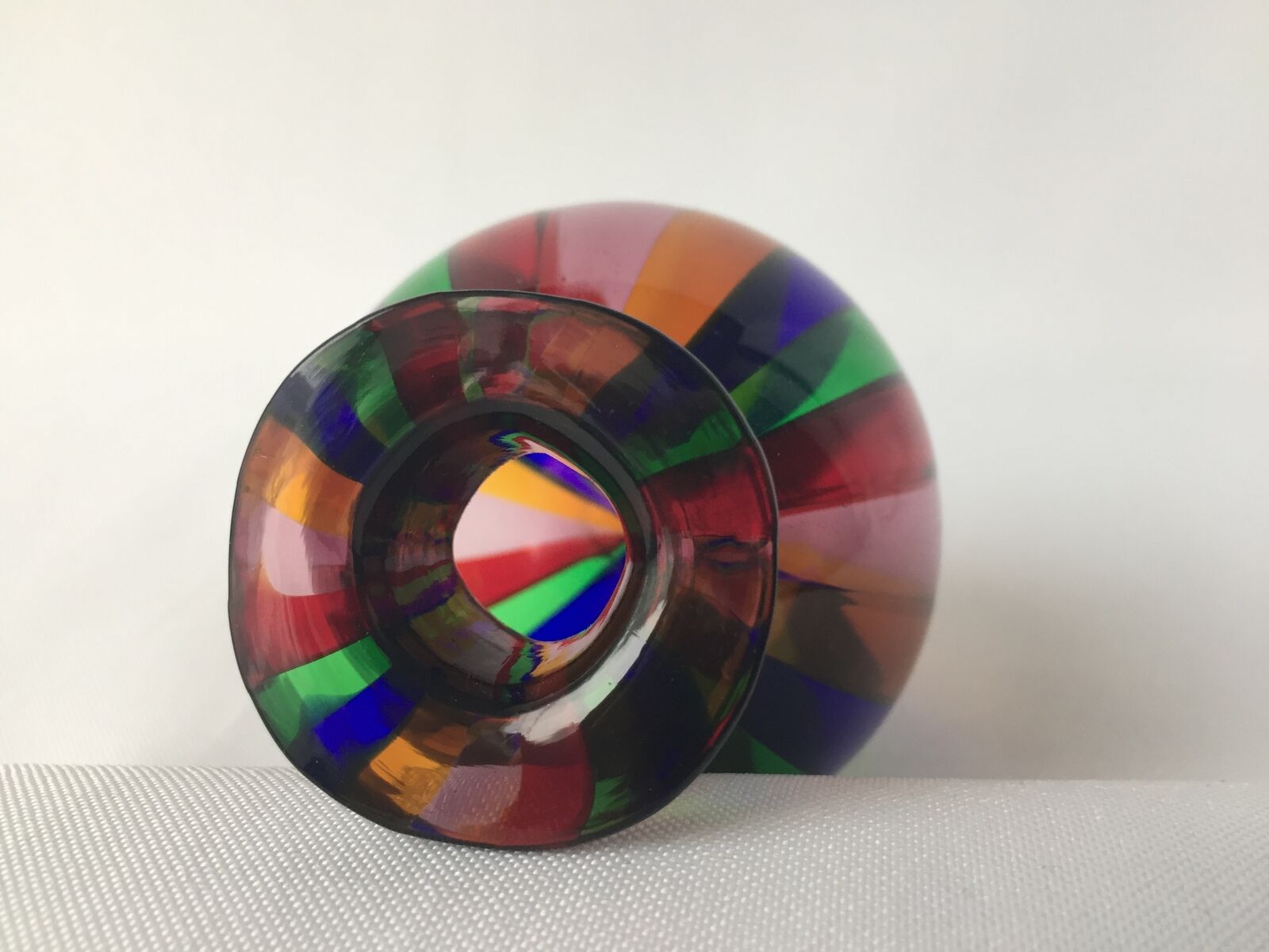 Murano Venitian multicouch coloured glass 1960