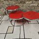 Coffee table with 3 glass tops 1970"