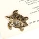 Brass turtle paperweight, 1970s