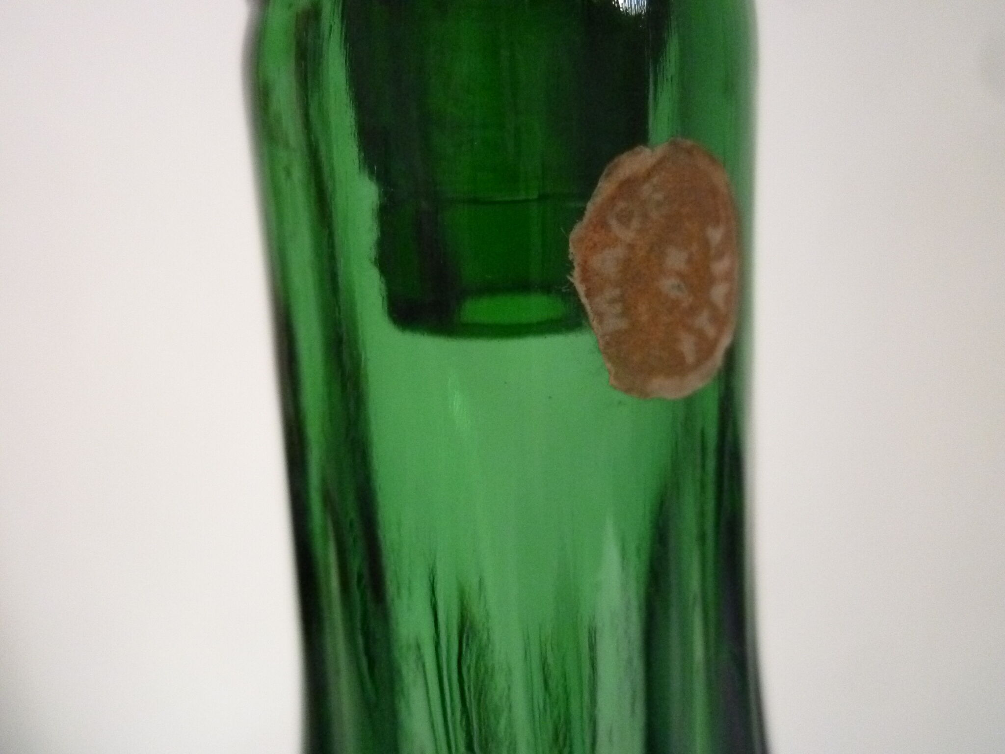 Green ribbed oblong pitcher of the 1960s