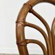 Set of 4 Rausch Rattan Curved Rattan Chairs - Floral Velvet Seats