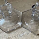 Pair of crystal candlesticks