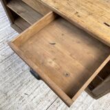 Two-sided central island counter in pine 220cm