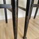 Set of 3 Vintage Dining Chairs: High Back, Leather Seat, Nailhead Trim