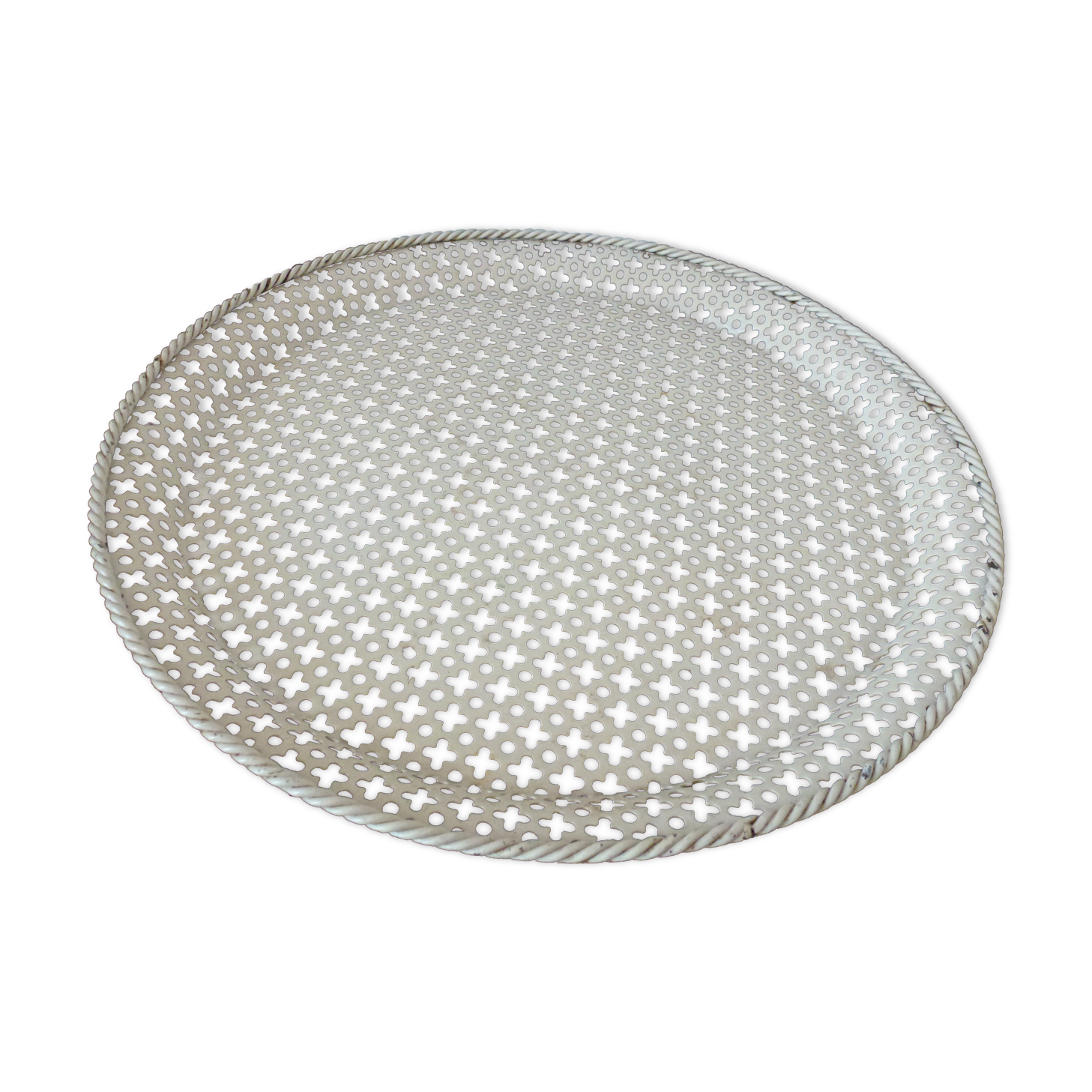 Perforated metal tray Mathieu Mategot 34cm