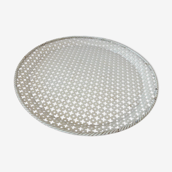 Perforated metal tray Mathieu Mategot 34cm