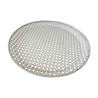 Perforated metal tray Mathieu Mategot 34cm