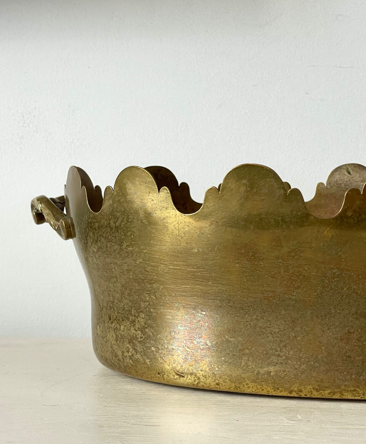 Napoleon III brass cache pot.
