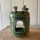 Ceramic bird candle holder