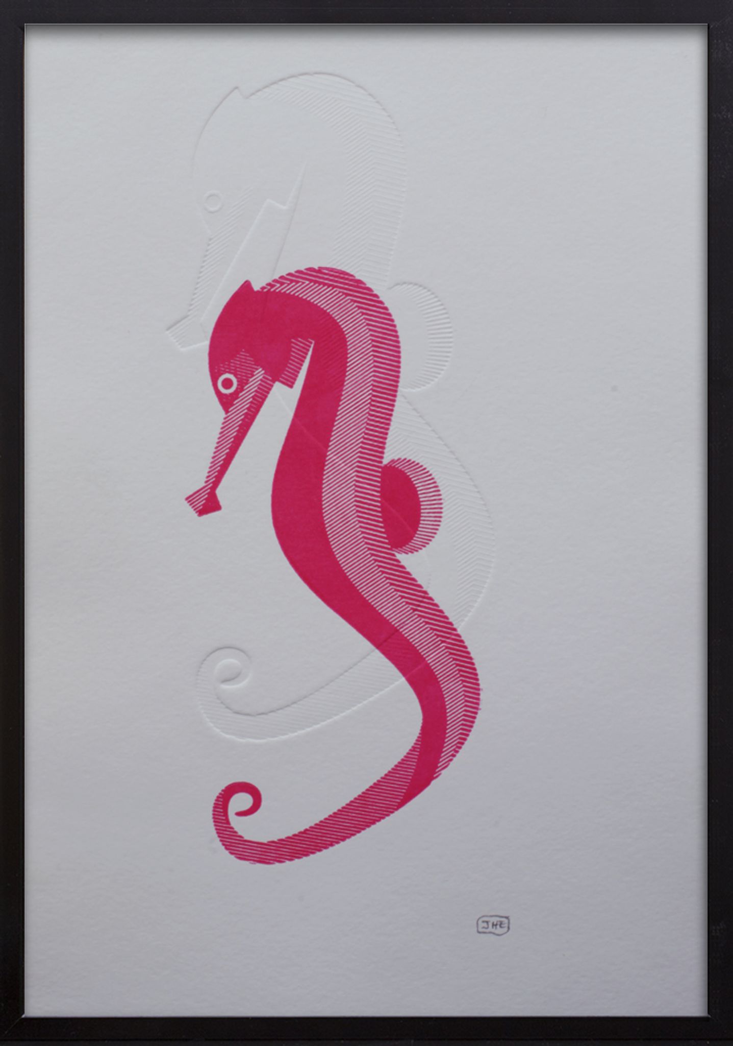 Press engraving duo duo fushia- embossing