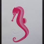 Press engraving duo duo fushia- embossing