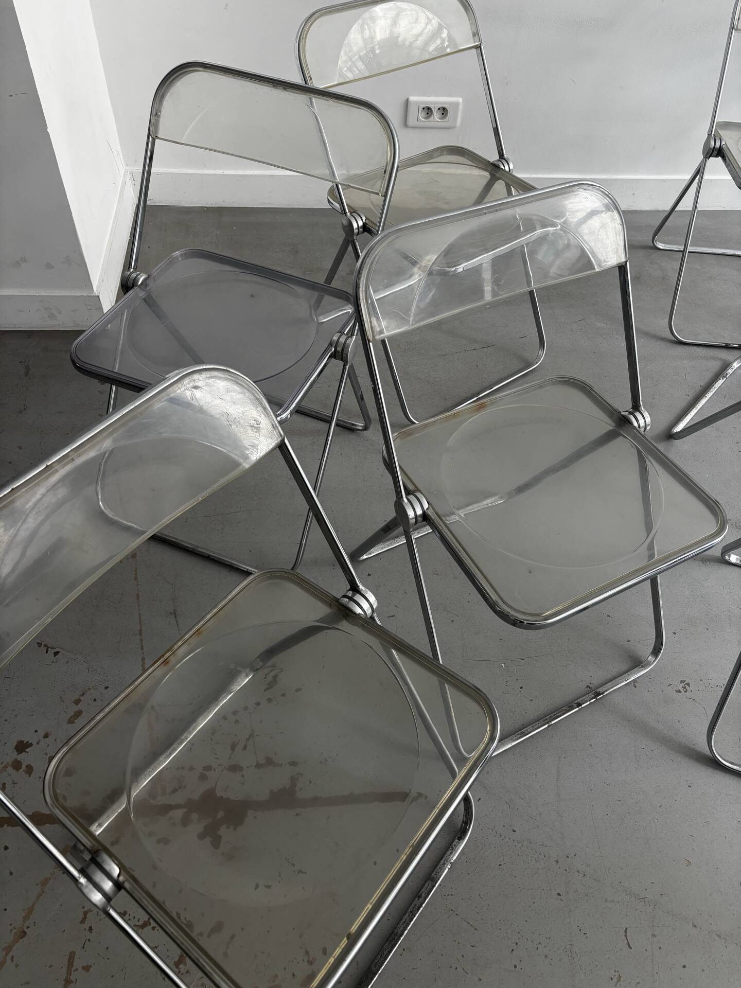 Chaises  «  Plia » par Giancarlo Piretti pour Castelli