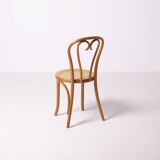 Thonet / Radomsko heart chair, set of 4, hand woven cane, Poland, circa 198