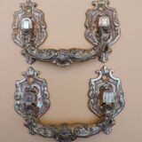 Pair of bronze piano handles