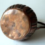 Copper vase with plastic insert, vintage from the 1960s