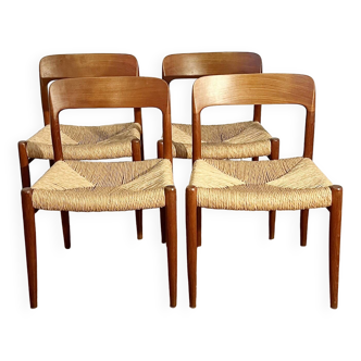 Set of 4 Niels Otto Møller chairs