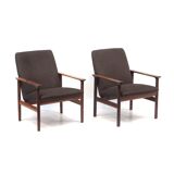 Pair of vintage armchair designed by Cor Bontenbal for Fristho in the 60s