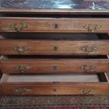Commode coiffeuse Louis XV en noyer