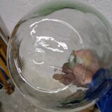Clear glass demijohn