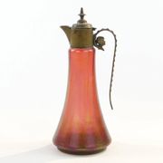 Carafe, Art Nouveau, glass, Czechoslovakia, early 20th century