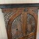 Antique fabric wardrobe from Rajasthan - solid teak