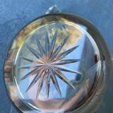 Art Deco crystal and sterling silver carafe