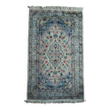 Handmade Pakistani wool and silk rug 128x80cm