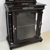 Ceremonial showcase in blackened pearwood, Napoleon III period - 1850