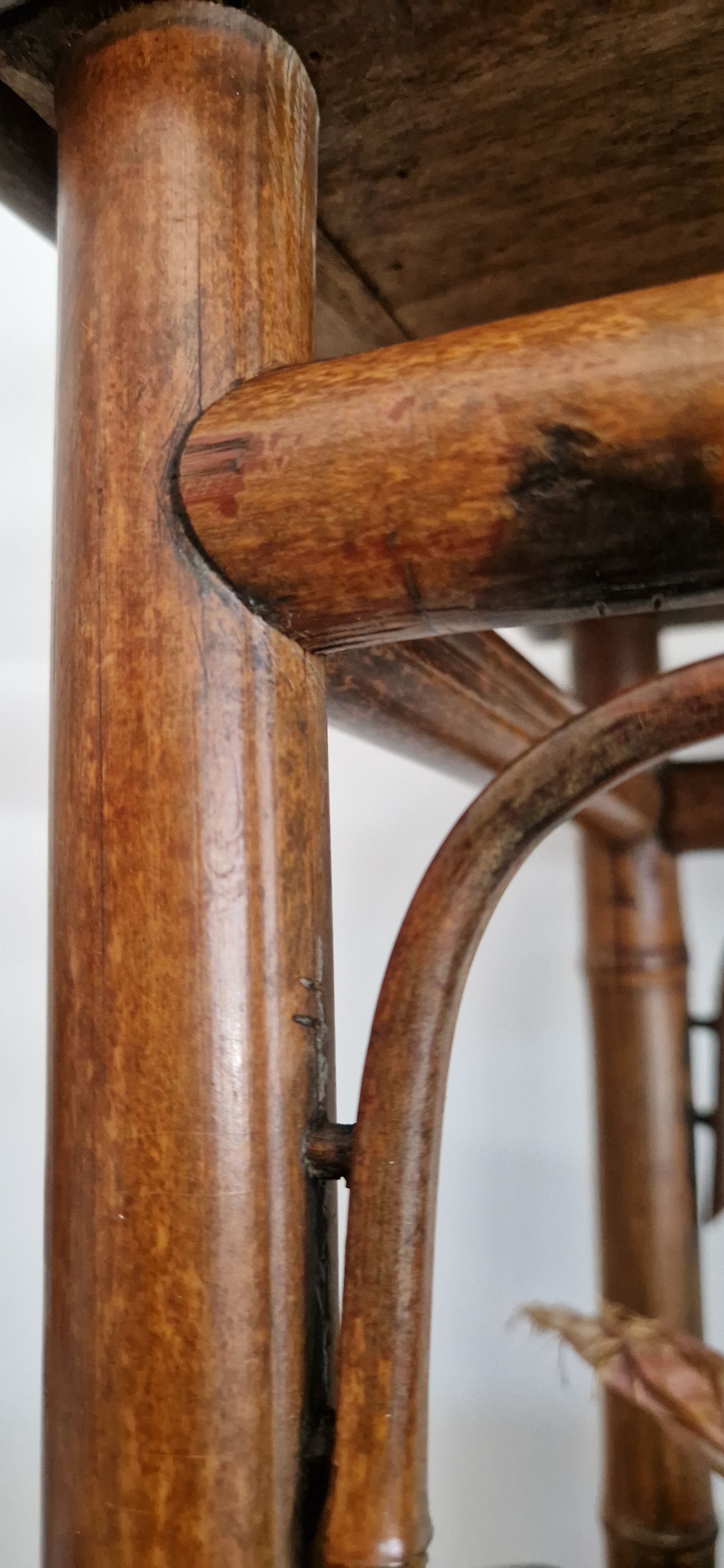 Side table bamboo late XIX style Perret & Vibert