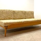 Interier Prahà Ash Sofa Bed Renovation Possible, Vintage Czech 1960s