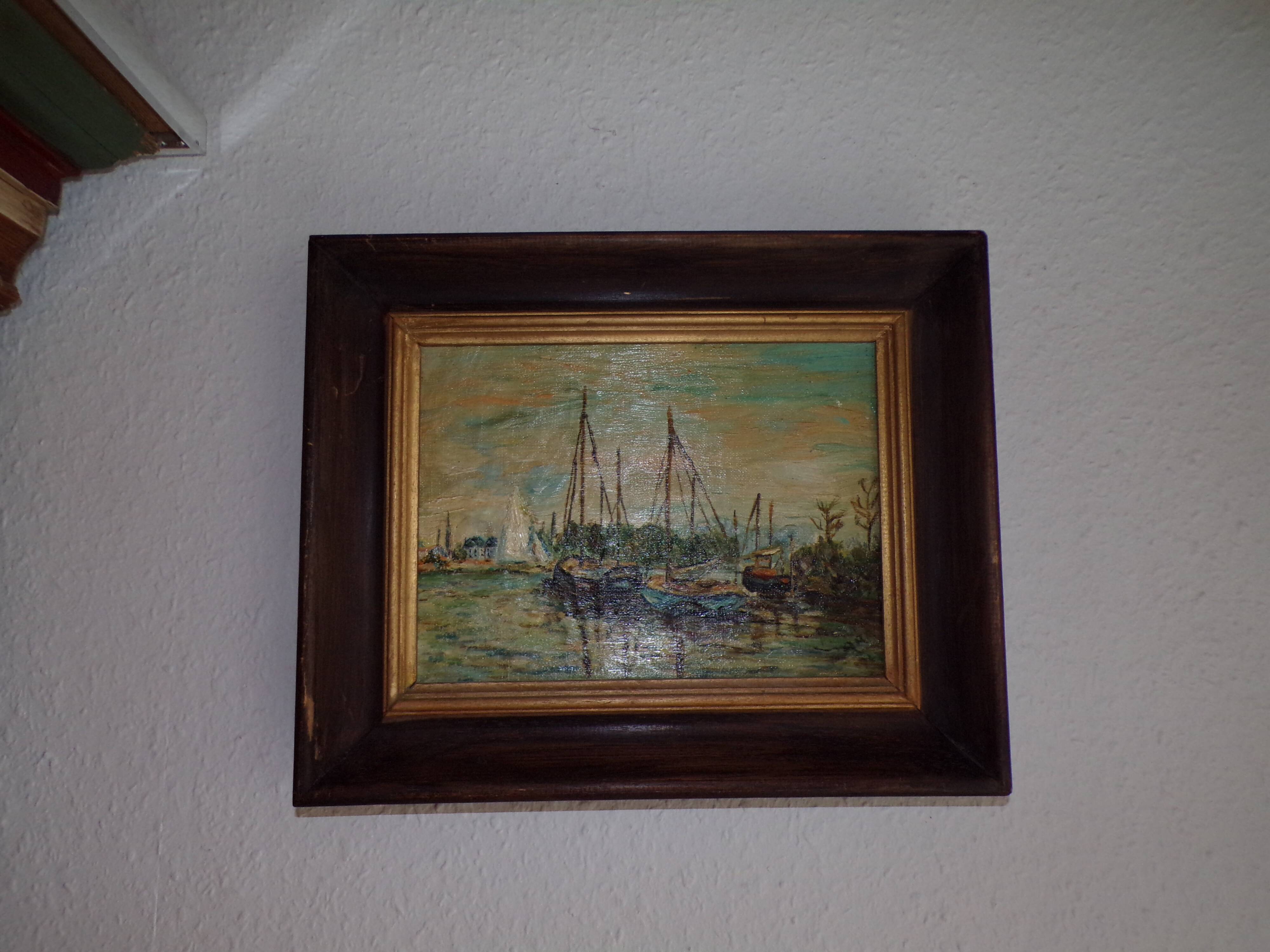 Marine landscape painting