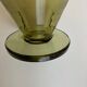 Vase in lime green blown glass modernist 1950