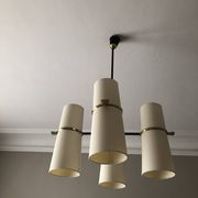 Lustre diablo 8 lights Maison Lunel 1950