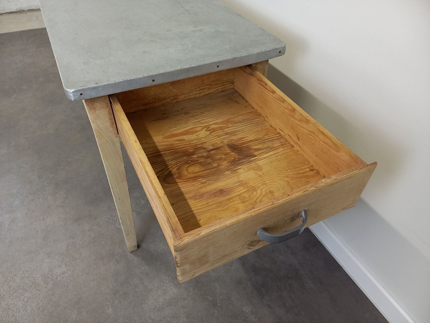 Bistro table zinc tray 185 cm