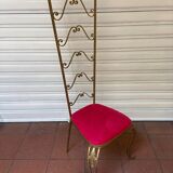 Chaise en fer forgé doré, Pierre Luigi Colli