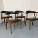 Chaises vintage en palissandre et skaï par Johannes Andersen pour Broderna Andersen, années 1960, lot de 4