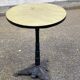 Round bistro table in cast iron and Bakelite, Louis Vuitton style, 1930s.