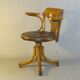 1930 wooden-curved office chair